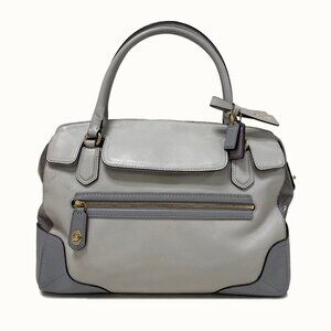 COACH 25073 Poppy Colorblock Grey Satchel